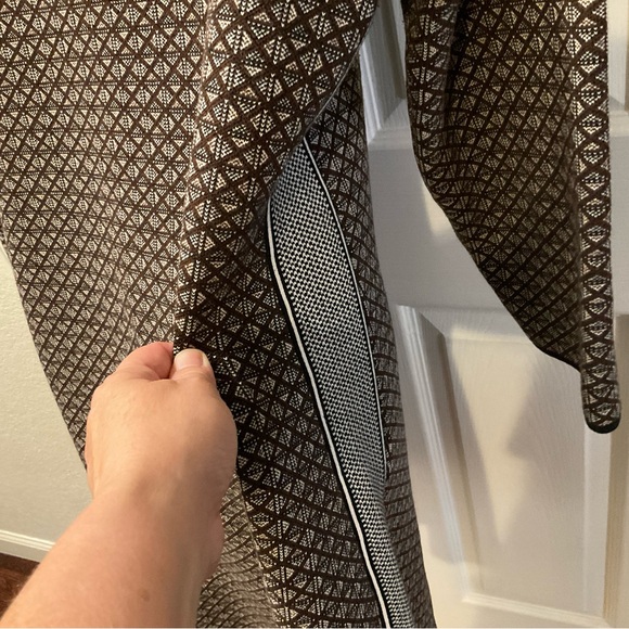 Tory Burch Brown and Cream Long Sleeve Sweater Dress like new condition. - Picture 5 of 13